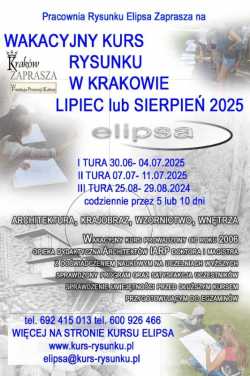 Wakacyjny kurs rysunku Elipsa 2025