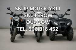 SKUP MOTOCYKLI SKUTERÓW MOTOROWERÓW QUADÓW