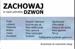Naprawa lodówek pralek zmywarek piekarników kuchen