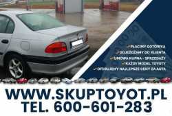Skup aut marki TOYOTA Avensis Corolla Picnic Hiace