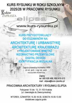 Kurs Rysunku Architektura zapisy na rok szkolny 20