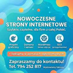 Strony internetowe dla firm + wsparcie reklamowe n