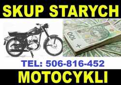 SKUP STARYCH ZABYTKOWYCH MOTOCYKLI MOTOROWERÓW PRL