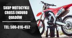 SKUP MOTOCYKLI CROSS CROSSÓW ENDURO QUAD QUADY ATV