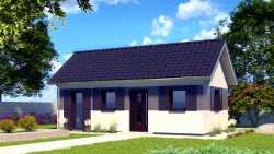 Domek drewniany całoroczny letniskowy 4,8m/7,2m 15