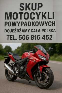 SKUP MOTOCYKLI POWYPADKOWYCH PO WYPADKU ROZBITYCH