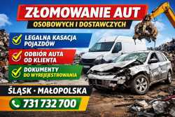 Auto złomowanie - DOJAZD LAWETĄ | ŚLĄSKIE MAŁOPOLS