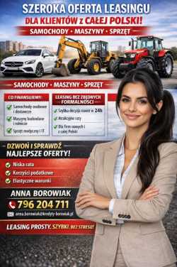SZEROKA OFERTA LEASINGU DLA KLIENTÓW Z CAŁEJ POLSK