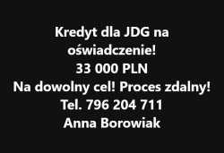 KREDYT DLA JDG I OSÓB FIZYCZNYCH BEZ DOKUMENTOWANI