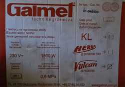 Nowy Bojler Pogrzewacz wody Galmet 40l. 