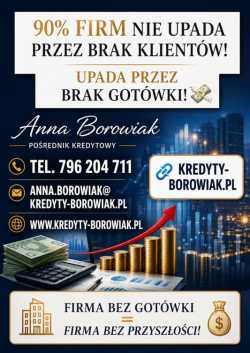 Firma nie bankrutuje przez brak klientów. 