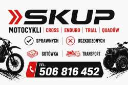 SKUP MOTOCYKLI CROSS CROSSY CROSSÓW ENDURO QUADÓW 