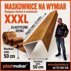 Belki drewnopodobne Plastmaker - dekoracja z chara