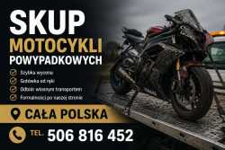 SKUP MOTOCYKLI POWYPADKOWYCH PO WYPADKU ROZBITYCH