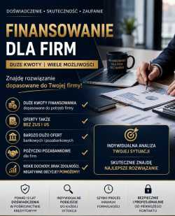 FINANSOWANIE DLA FIRM, RÓWNIEŻ W TRUDNYCH PRZYPADK