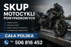 SKUP MOTOCYKLI PO WYPADKU ROZBITYCH USZKODZONYCH 