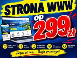 Strony internetowe za 299 zł - wykonanie od A do Z