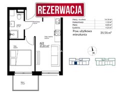 Mieszkanie  31,5100m², Kraków Bieżanów-Prokocim, Bieżanów