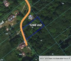Działka  1240m², Bydlin
