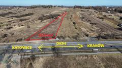 Działka  9522m², Krzykawa