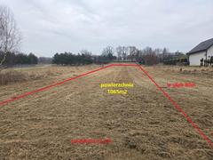 Działka  1065m², Malinowice