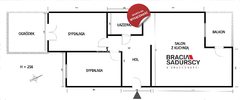 Mieszkanie  59m², Kraków Grzegórzki, Grzegórzki