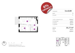 Mieszkanie  35,7700m², Kraków Podgórze, Stare Podgórze