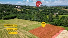 Działka  1118m², Mogilany 