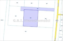 Działka  1049m², Laskowa 