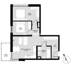 Mieszkanie  51,6900m², Kraków Prądnik czerwony, Prądnik czerwony