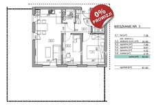 Mieszkanie  52m², Zawada Zawada, Zawada