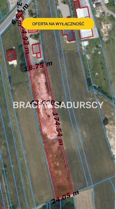 Działka  4642m², Kaszów 