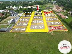 Działka  610.00m², Psary 