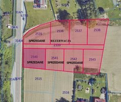 Działka  800m², Brzezinka 