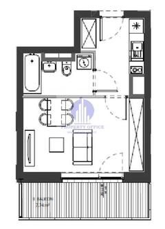 Mieszkanie  27m², Warszawa Bielany