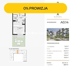 Mieszkanie  65,4900m², Kraków  Rybitwy , Rybitwy