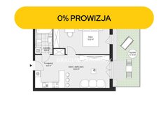 Mieszkanie  46,9400m², Kraków Podgórze, Rybitwy