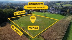 Działka  7427m², Radziszów 
