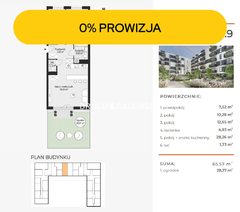 Mieszkanie  65,4900m², Kraków  Rybitwy , Rybitwy