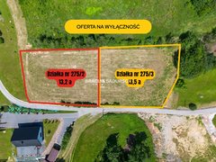Działka  1350m², Byszyce 