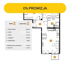 Mieszkanie  71,4700m², Kraków Bronowice, Bronowice