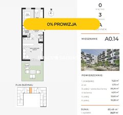 Mieszkanie  65,4900m², Kraków  Rybitwy , Rybitwy
