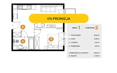 Mieszkanie  38,5200m², Kraków Bronowice, Bronowice