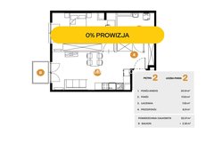 Mieszkanie  52,0700m², Kraków Bronowice, Bronowice